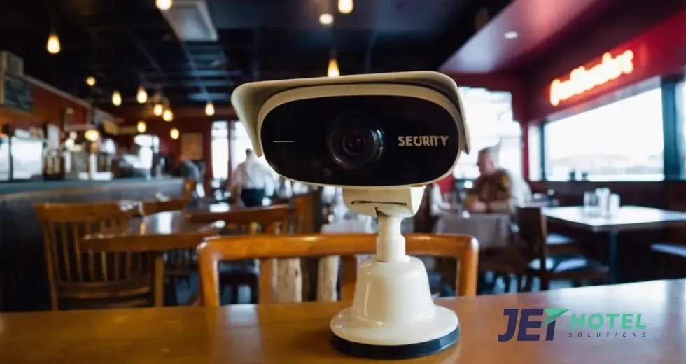 the security camera at a restaurant